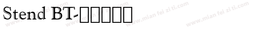 Stend BT字体转换